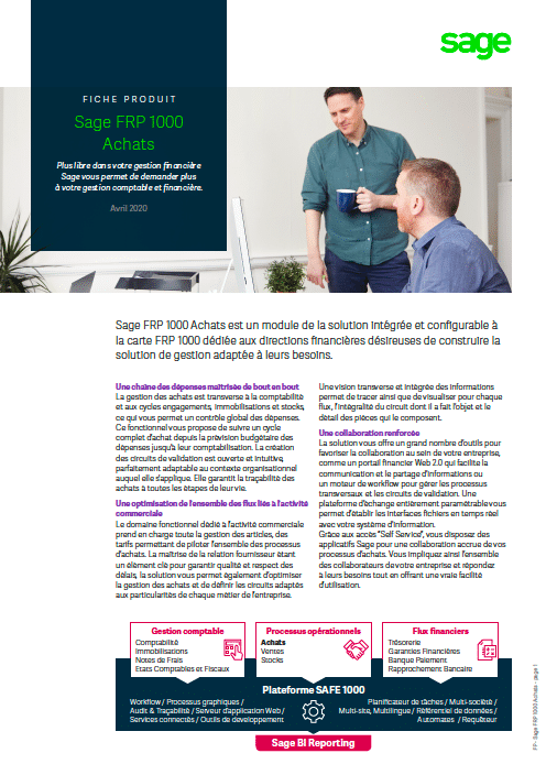 Fiche Produit Sage 1000 Achats
