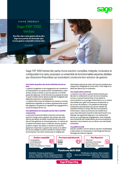 Fiche Produit Sage 1000 Ventes