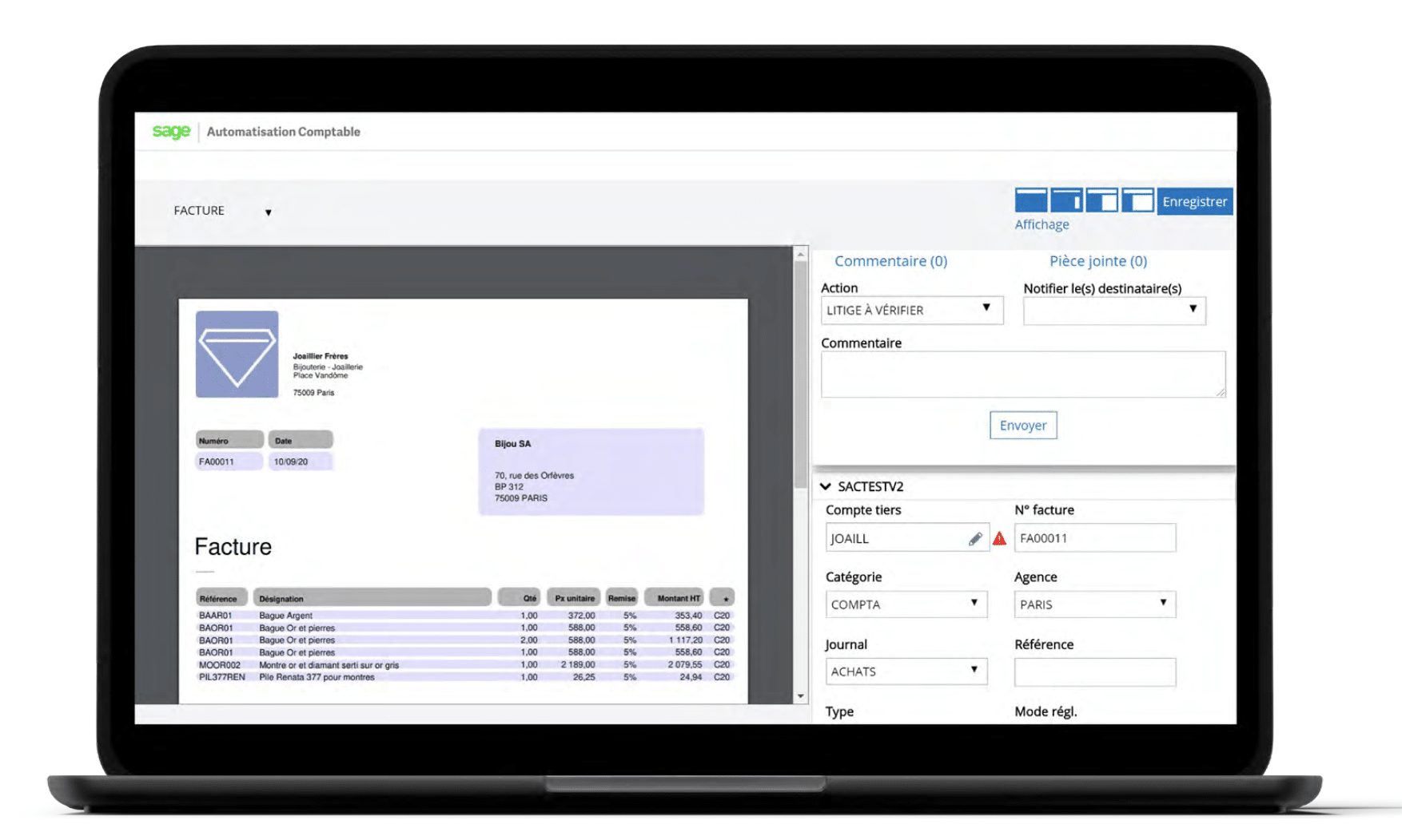 Sage Automatisation Comptable