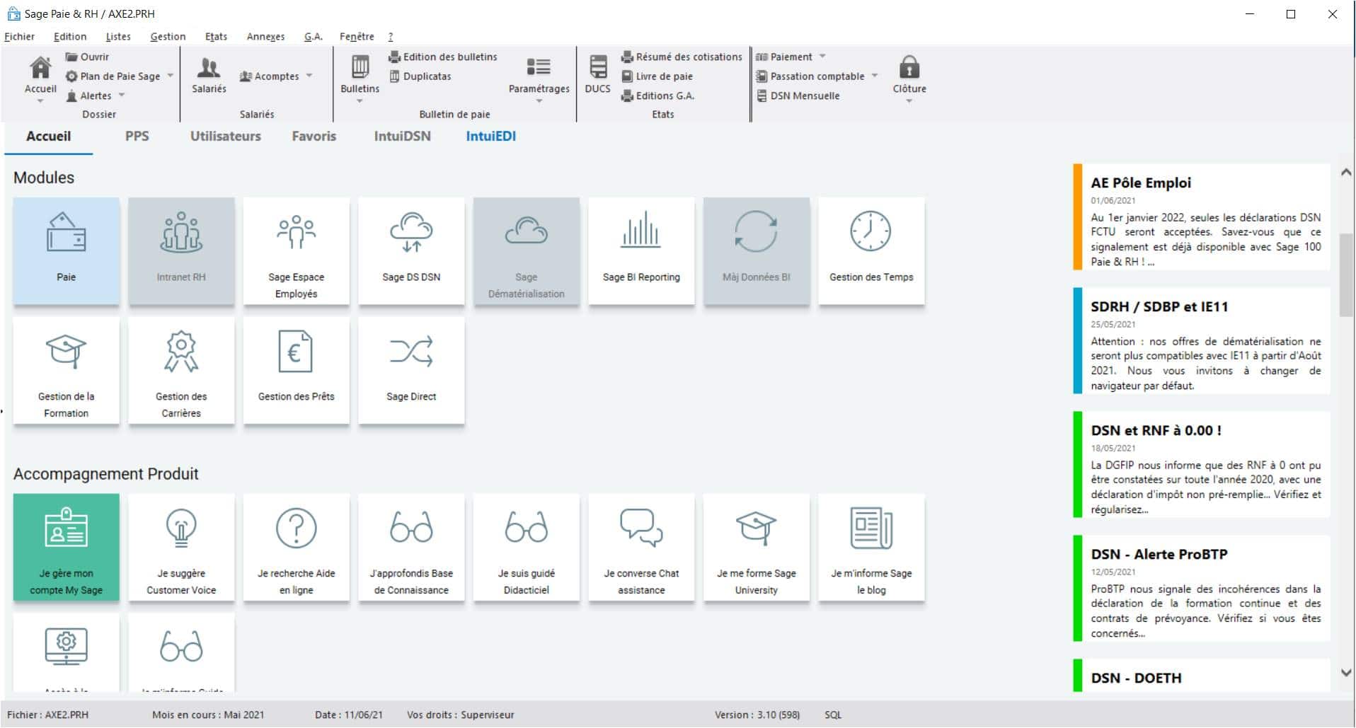 Logiciel Sage 100 Paie & RH Entreprise - AXE Informatique